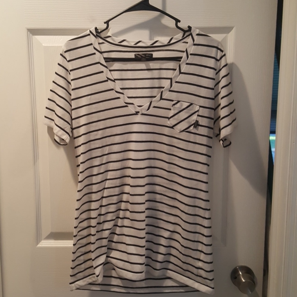Like new striped Vans tee